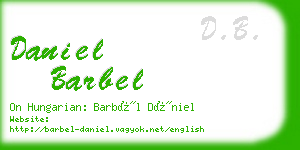 daniel barbel business card
